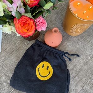 Aviator Nation Sweat Shorts with Smiley